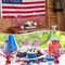 9 Pcs 4th of July Decorations Metallic Patriotic Decorations Blue Red White Star Centerpieces for Tables Independence Day Celebration Supplies Decor for Memorial Day